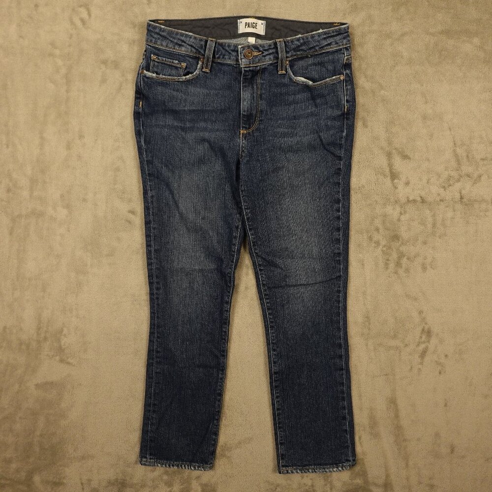 Paige jeans Jacqueline Straight women's 28 blue denim ankle length